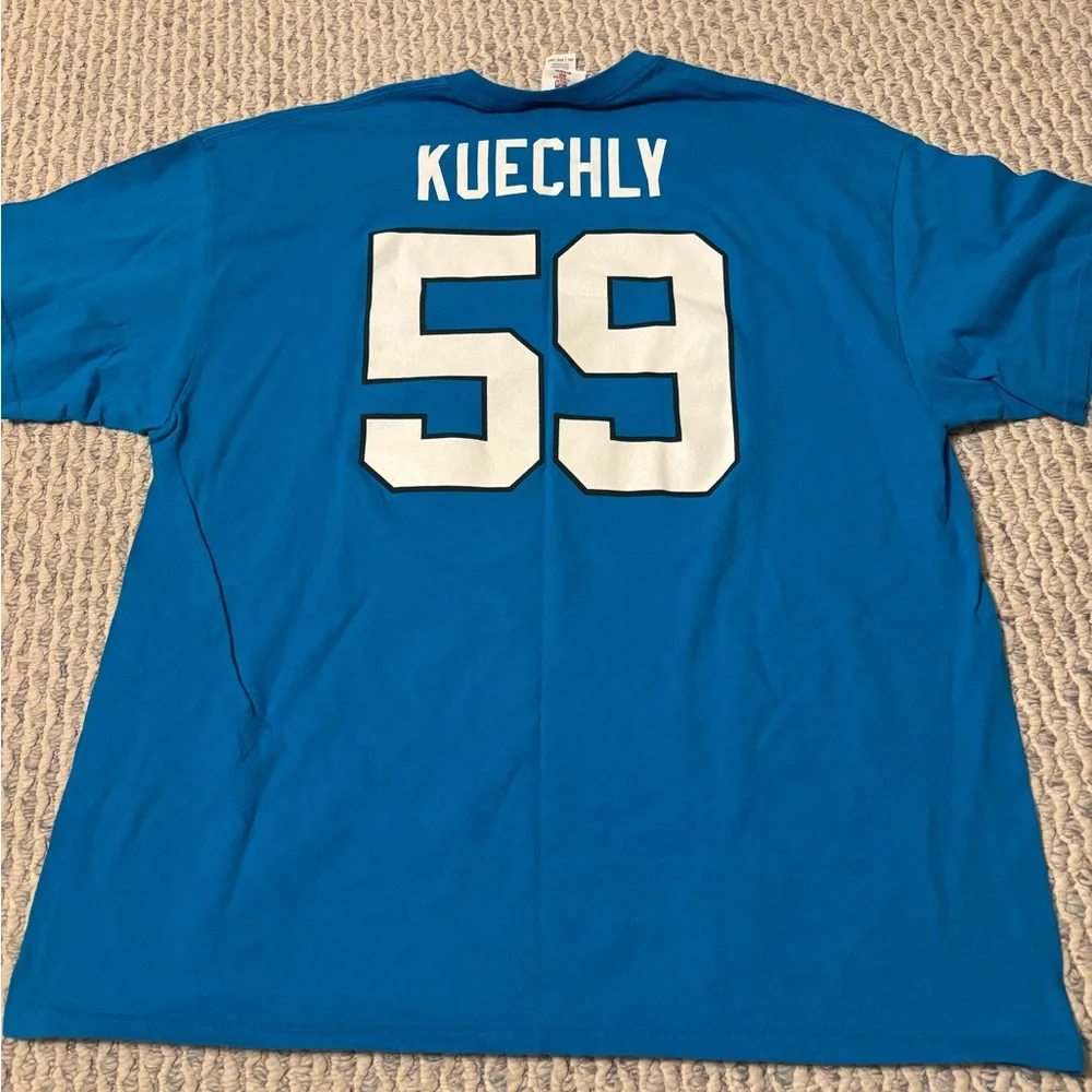 NFL Team Panthers Jersey Apparel Blue Shirt - Picture 4 of 4